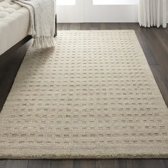 Taupe Wool Area Rug Photo 5