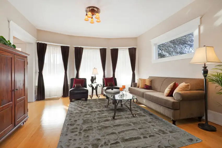 Taupe and Gray Abstract Hand Tufted Area Rug Photo 4