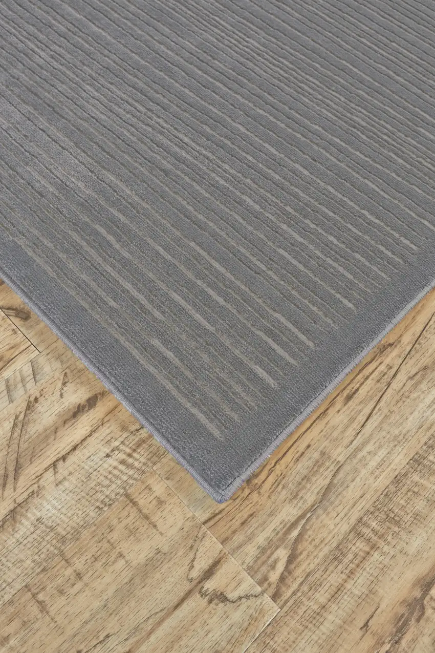 Taupe and Gray Power Loom Area Rug Photo 4