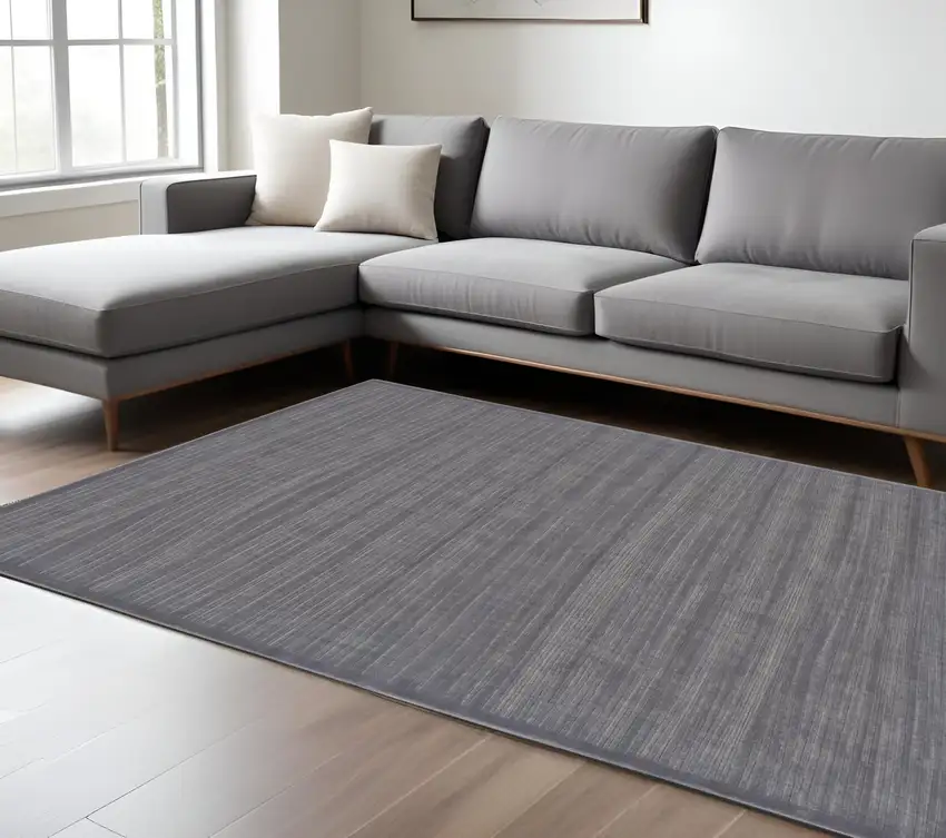 Taupe and Gray Power Loom Area Rug Photo 1