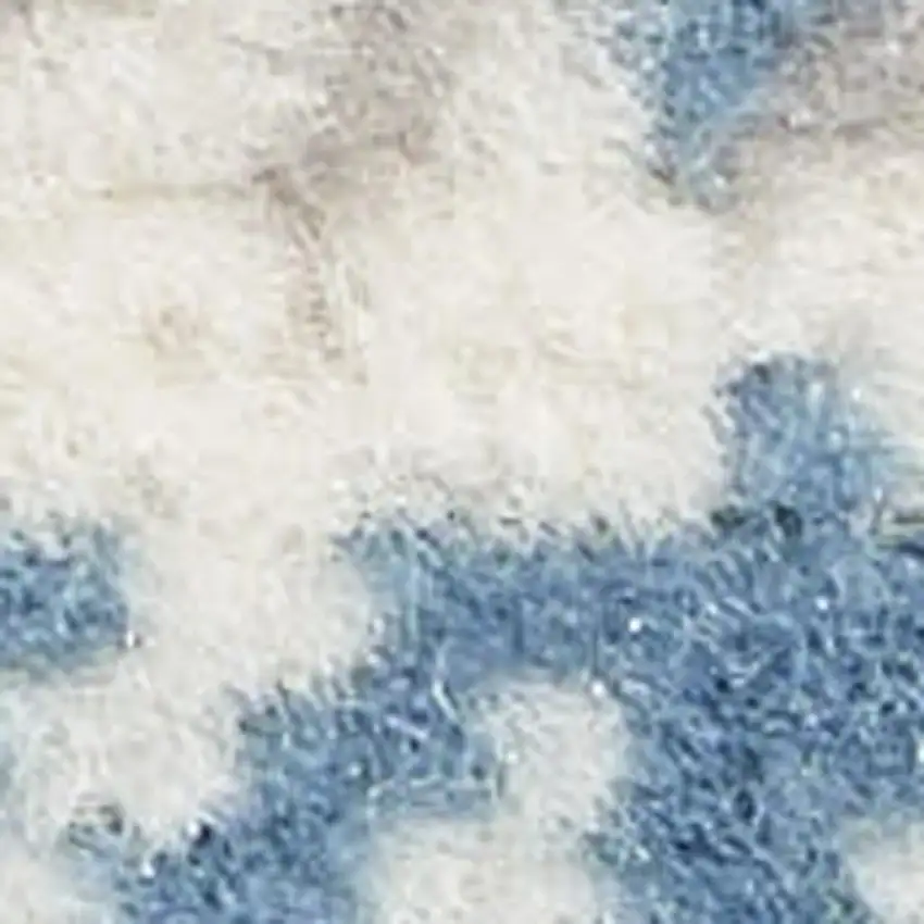 Taupe and Ivory Abstract Distressed Non Skid Area Rug Photo 1