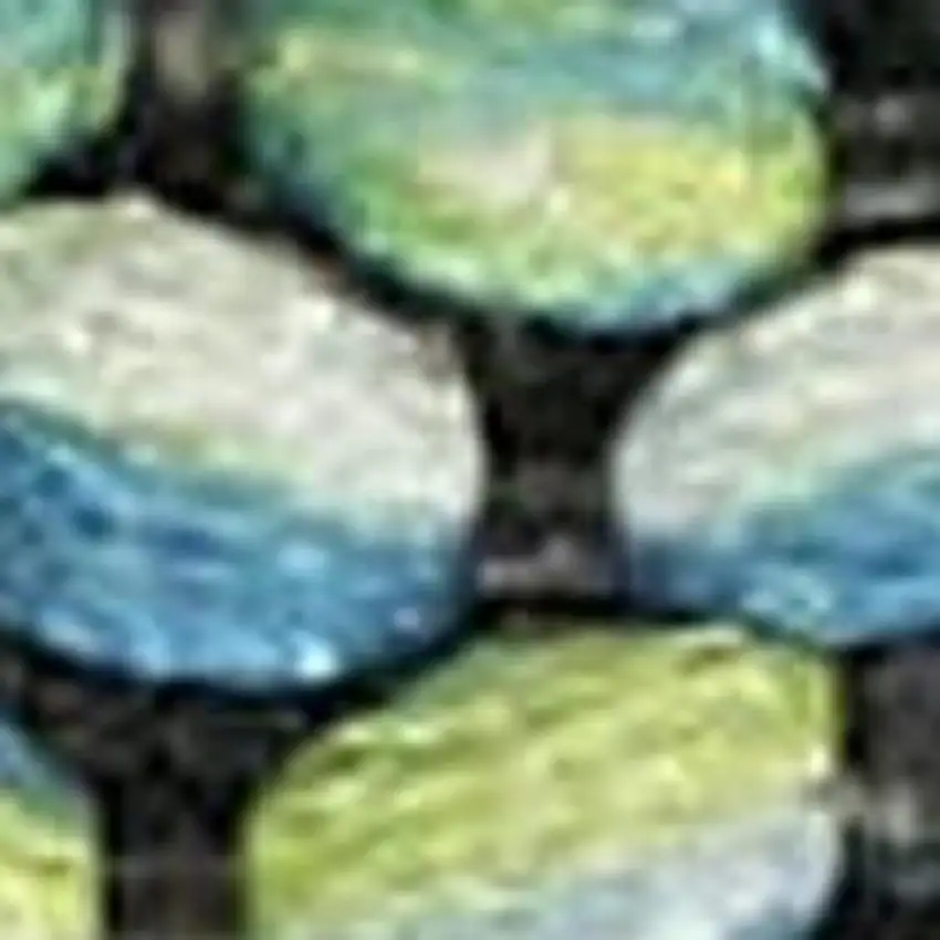 Taupe and Ivory Trellis Non Skid Area Rug Photo 3