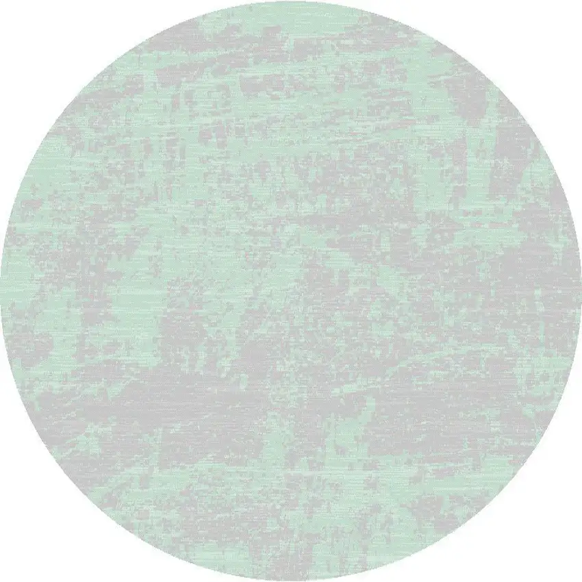 Teal Abstract Brushstrokes Indoor Outdoor Area Rug Photo 2
