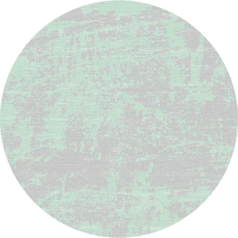 Teal Abstract Brushstrokes Indoor Outdoor Area Rug Photo 2