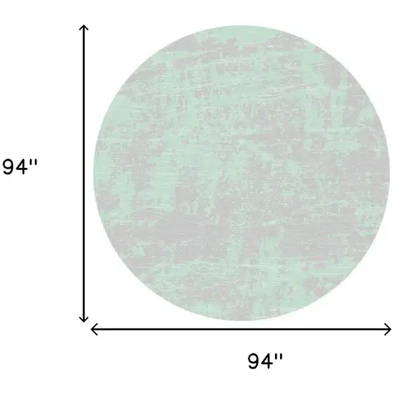 Teal Abstract Brushstrokes Indoor Outdoor Area Rug Photo 6