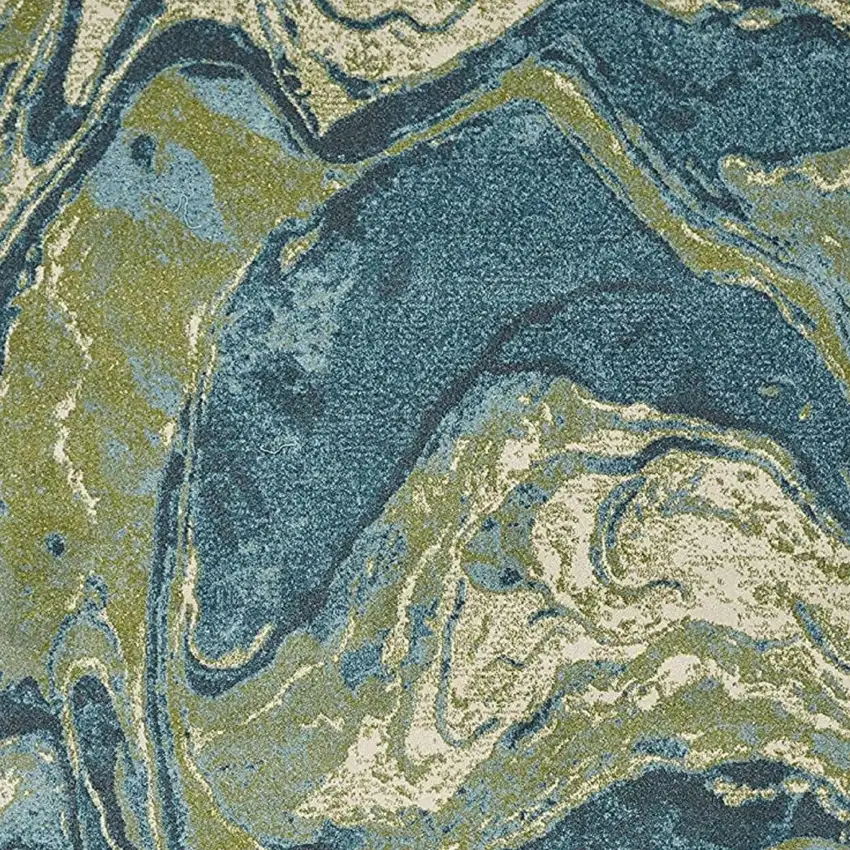 Multicoloured Abstract Shag Area Rug Photo 6