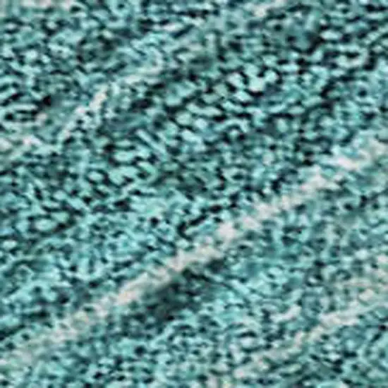 Teal And Aqua Abstract Washable Area Rug With UV Protection Photo 3