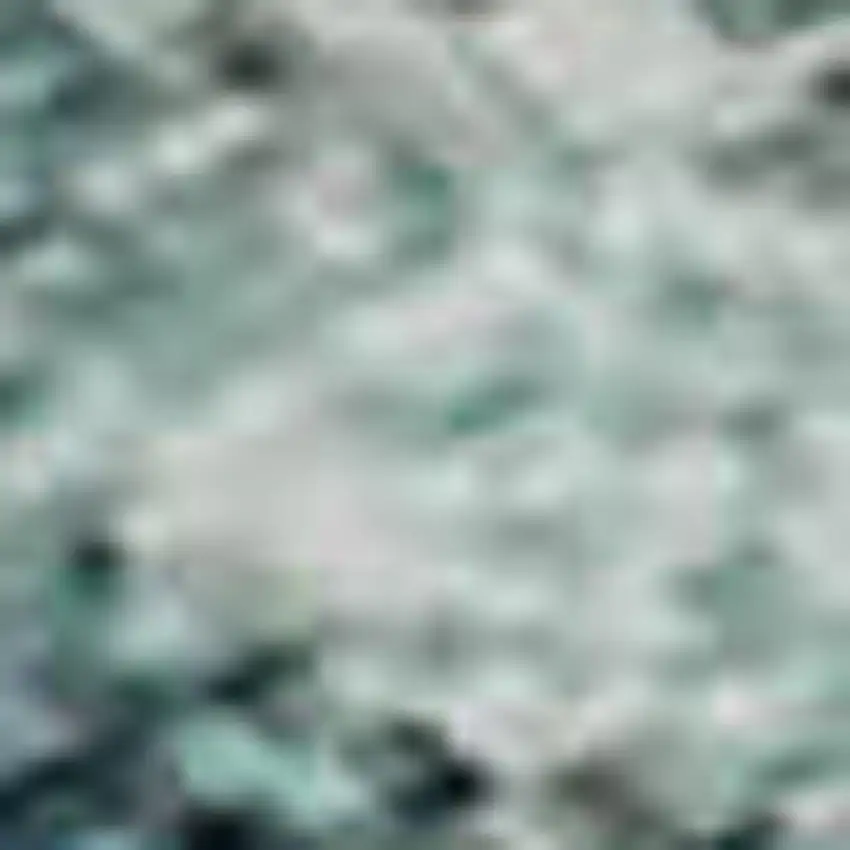 Teal And Beige Abstract Washable Area Rug With UV Protection Photo 3