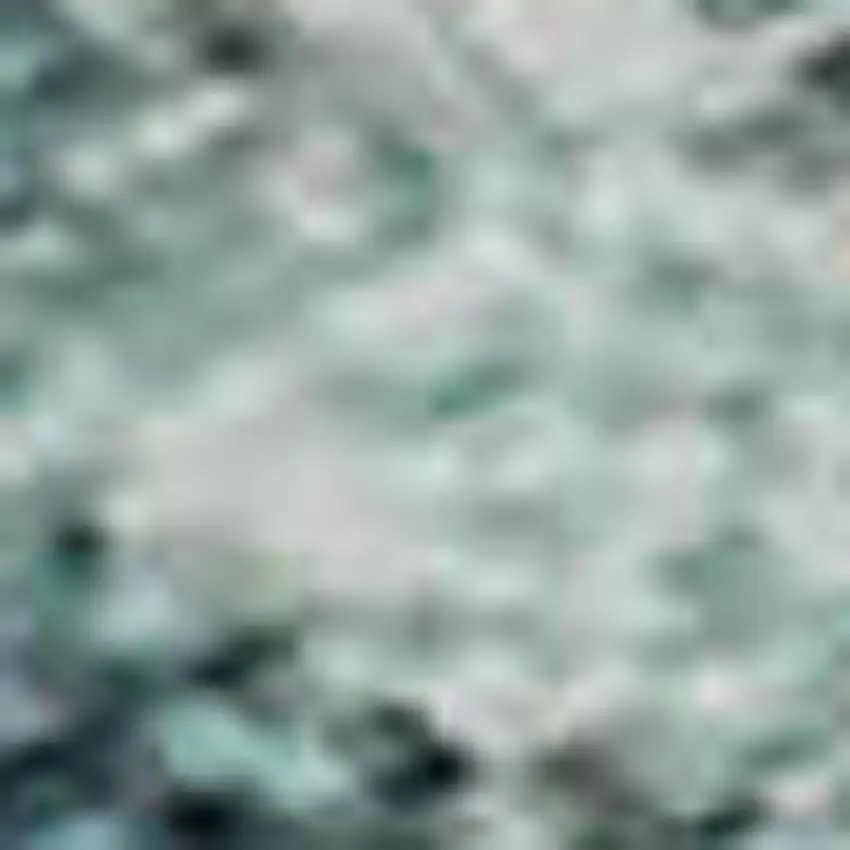 Teal And Beige Abstract Washable Area Rug With UV Protection Photo 3