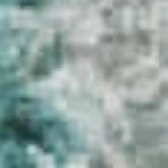 Teal And Beige Geometric Washable Area Rug With UV Protection Photo 1