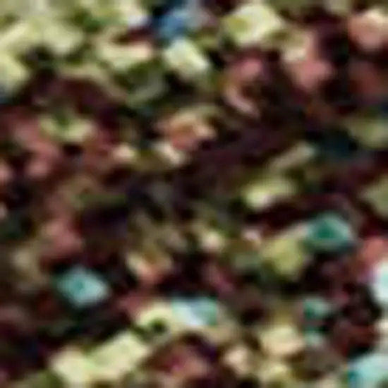 Teal And Brown Abstract Washable Area Rug With UV Protection Photo 2