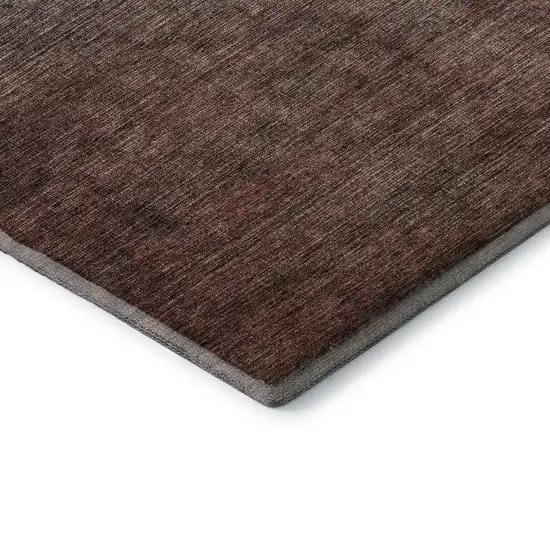 Teal And Brown Ombre Washable Area Rug With UV Protection Photo 7