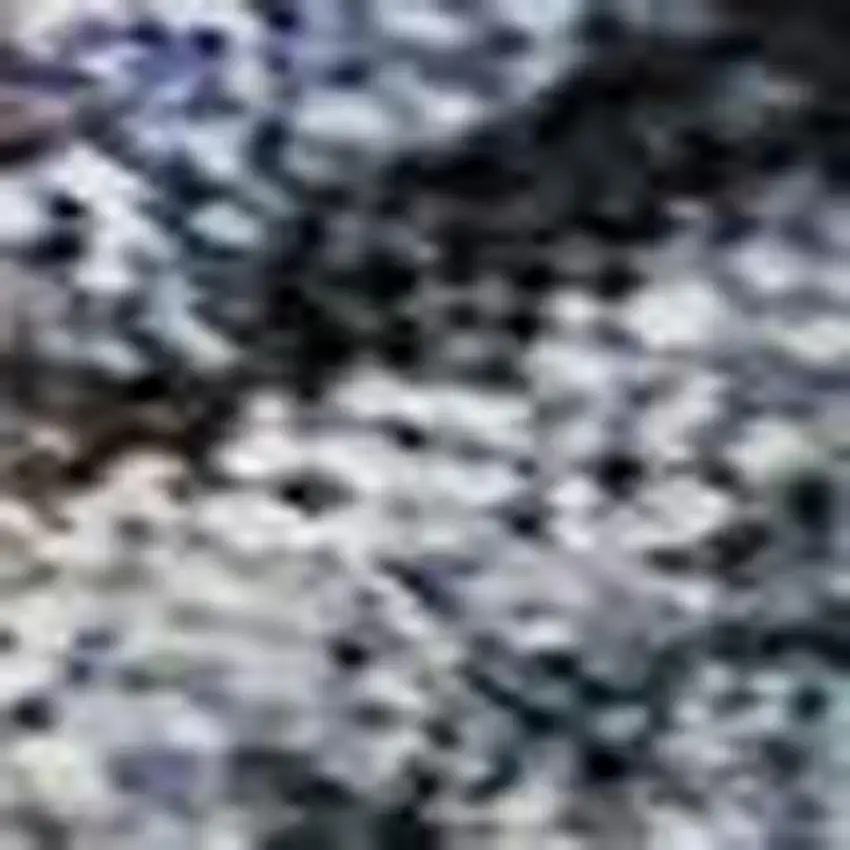 Teal And Charcoal Abstract Geometric Washable Area Rug With UV Protection Photo 2