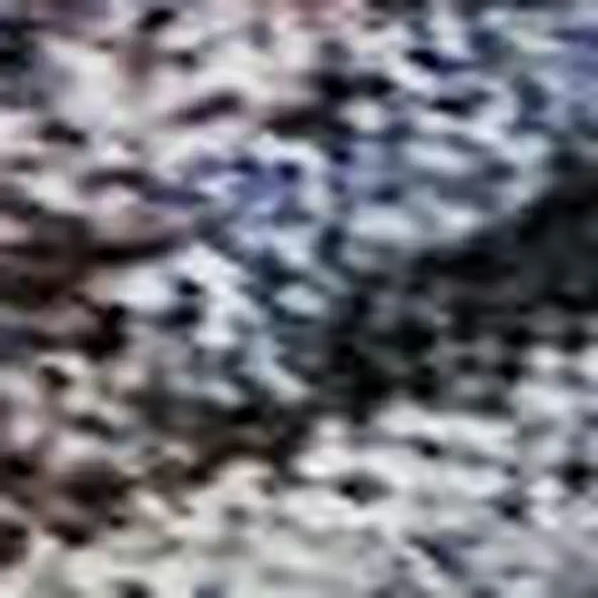 Teal And Charcoal Abstract Geometric Washable Area Rug With UV Protection Photo 2