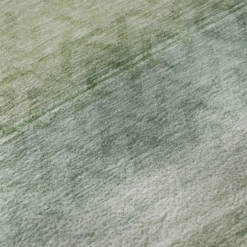 Teal And Gray Geometric Washable Area Rug With UV Protection Photo 7