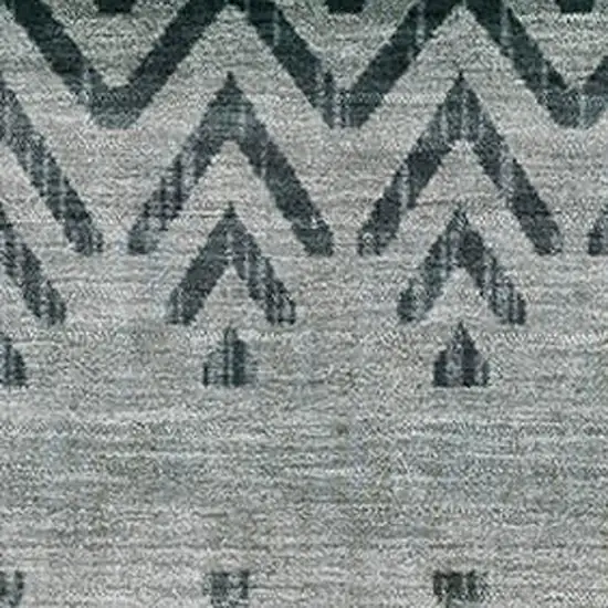 Teal And Gray Geometric Washable Area Rug With UV Protection Photo 3