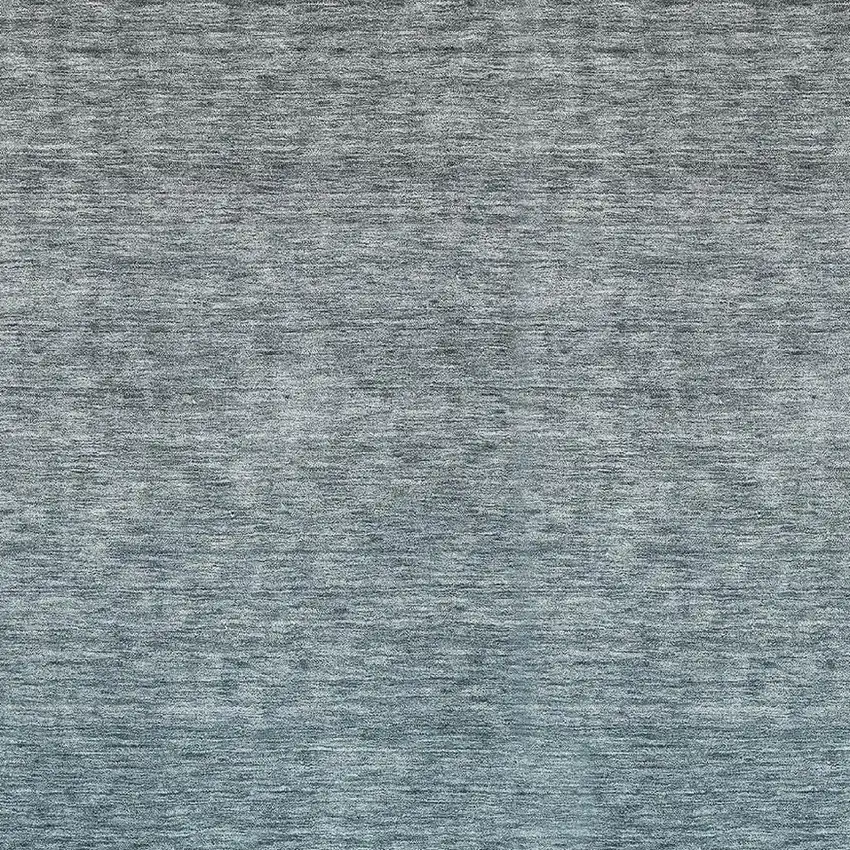 Teal And Gray Ombre Washable Area Rug With UV Protection Photo 3