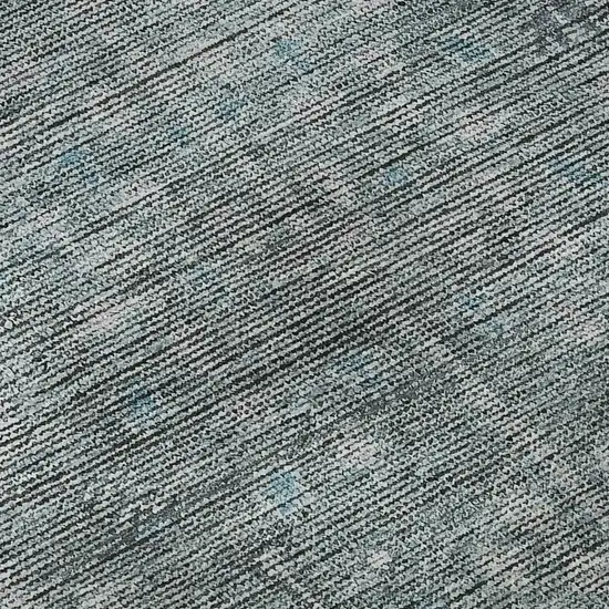 Teal And Gray Southwestern Washable Area Rug With UV Protection Photo 9