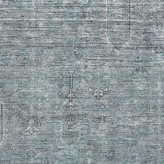 Teal And Gray Southwestern Washable Area Rug With UV Protection Photo 3