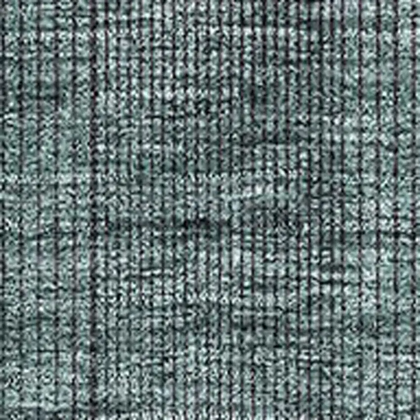 Teal And Gray Striped Washable Area Rug With UV Protection Photo 3