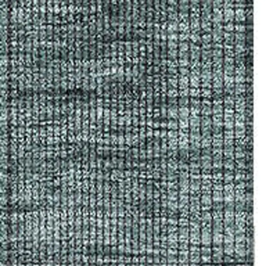 Teal And Gray Striped Washable Area Rug With UV Protection Photo 3