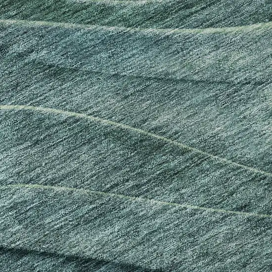 Teal And Green Abstract Washable Area Rug With UV Protection Photo 8