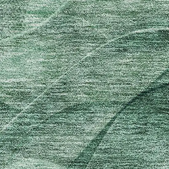 Teal And Green Abstract Washable Area Rug With UV Protection Photo 2