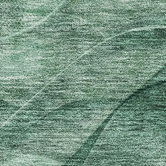 Teal And Green Abstract Washable Area Rug With UV Protection Photo 2