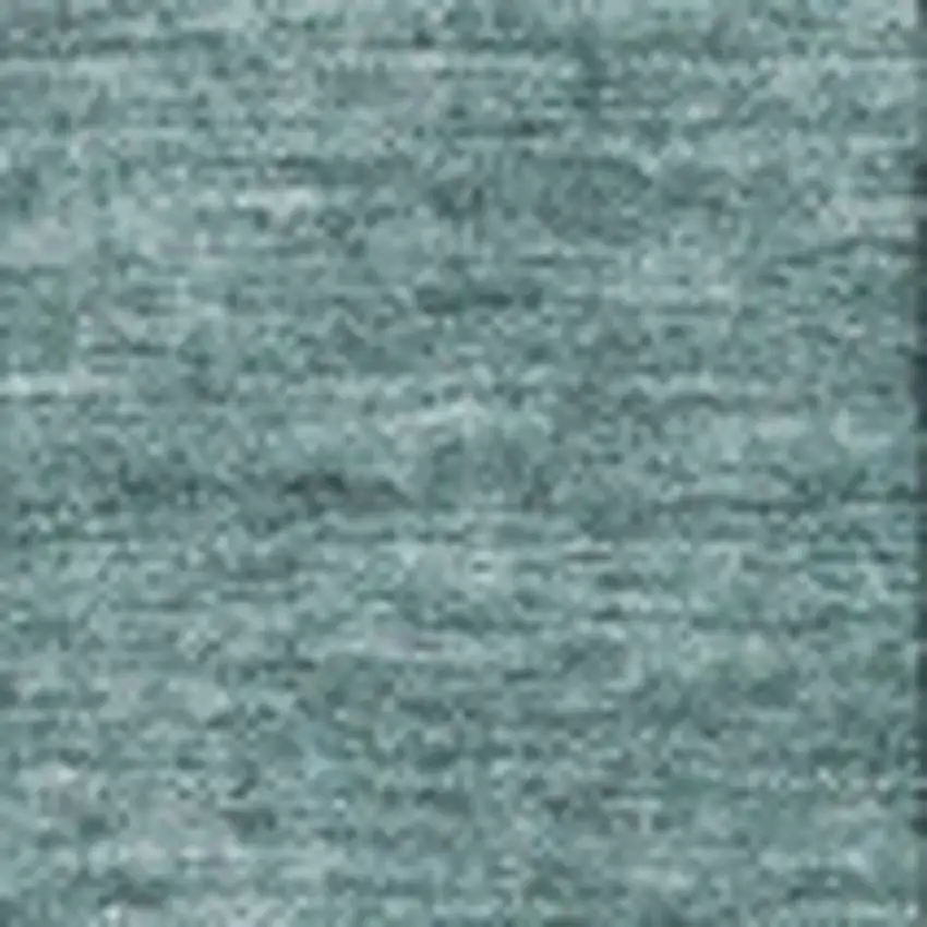 Teal And Ivory Abstract Washable Area Rug With UV Protection Photo 3