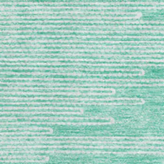 Teal And Ivory Abstract Washable Area Rug With UV Protection Photo 2