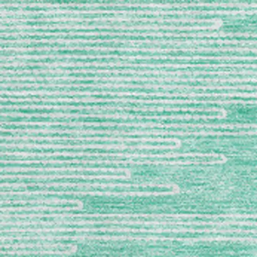 Teal And Ivory Abstract Washable Area Rug With UV Protection Photo 2