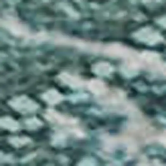 Teal And Ivory Abstract Washable Area Rug With UV Protection Photo 1