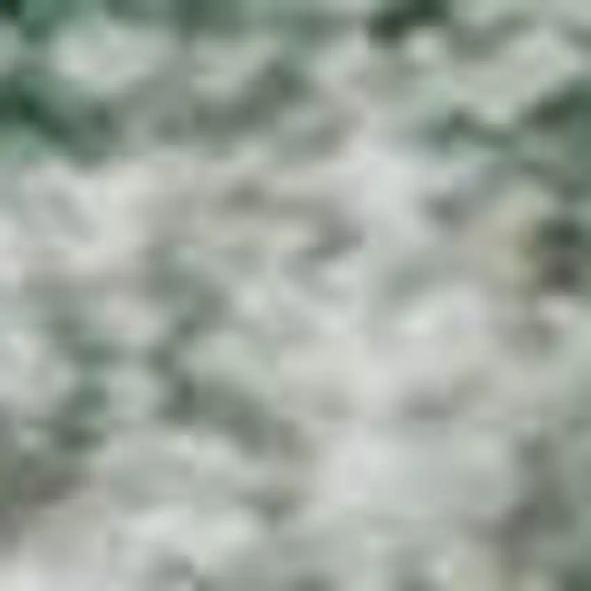 Teal And Ivory Abstract Washable Area Rug With UV Protection Photo 1