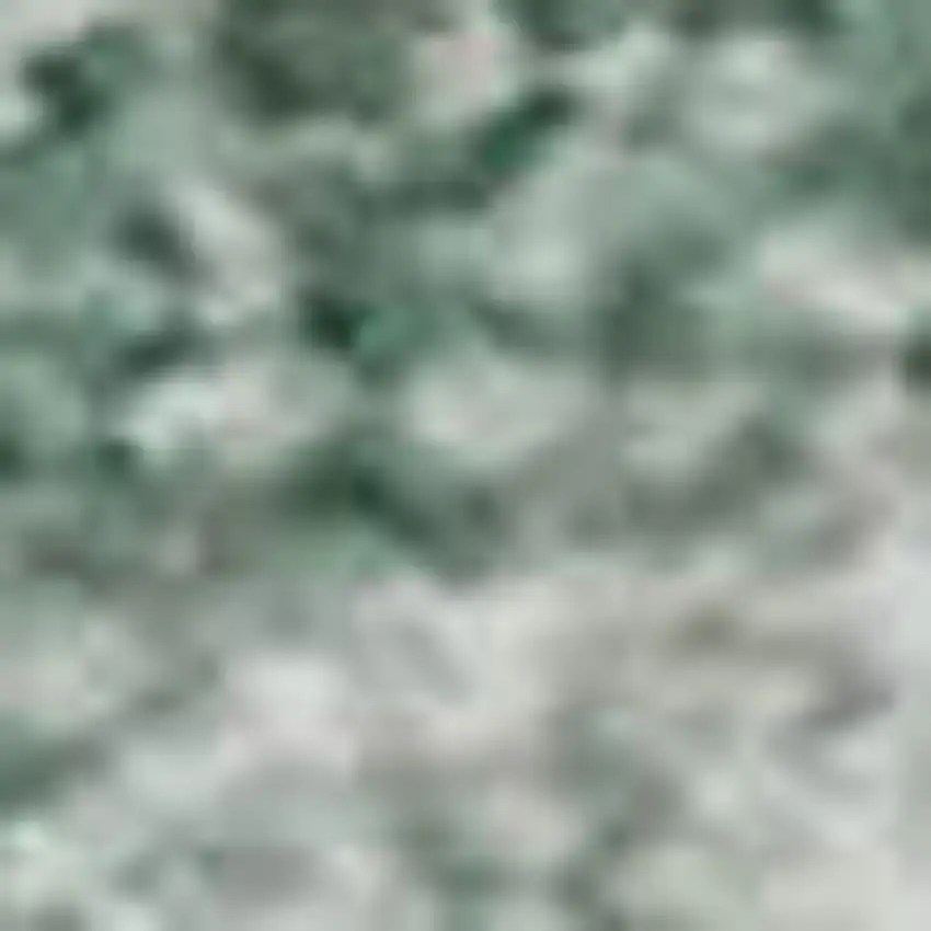 Teal And Ivory Abstract Washable Area Rug With UV Protection Photo 1