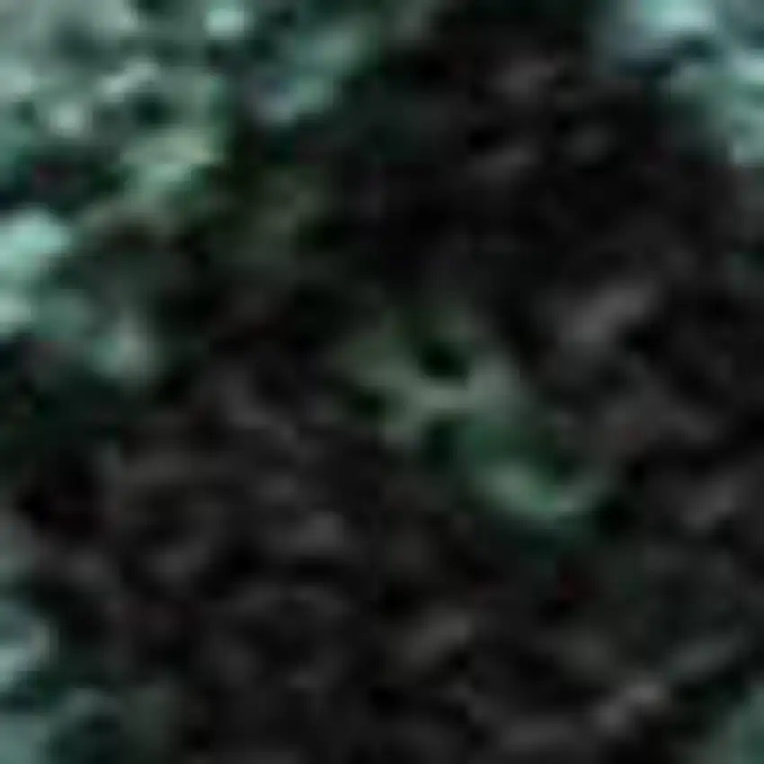 Teal And Ivory Abstract Washable Area Rug With UV Protection Photo 1