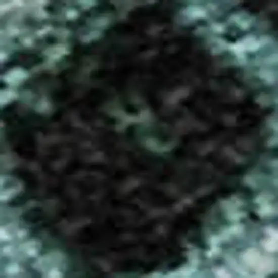 Teal And Ivory Abstract Washable Area Rug With UV Protection Photo 4