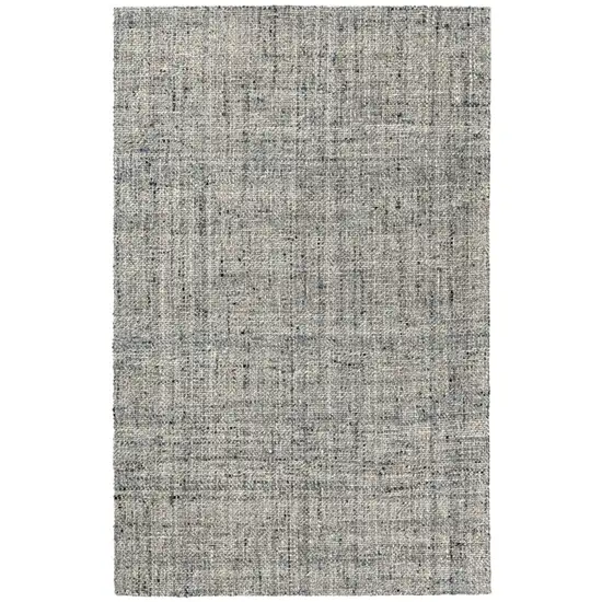 Teal And Ivory Checkered Hand Woven Area Rug Photo 2