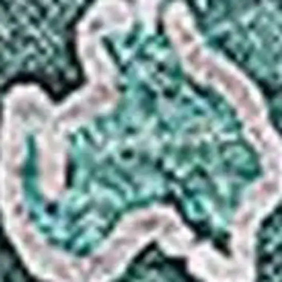 Teal And Ivory Floral Washable Area Rug With UV Protection Photo 4