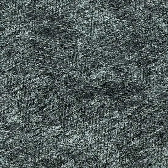 Teal And Ivory Geometric Washable Area Rug With UV Protection Photo 9