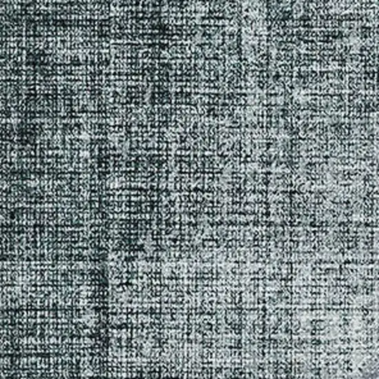 Teal And Ivory Geometric Washable Area Rug With UV Protection Photo 2