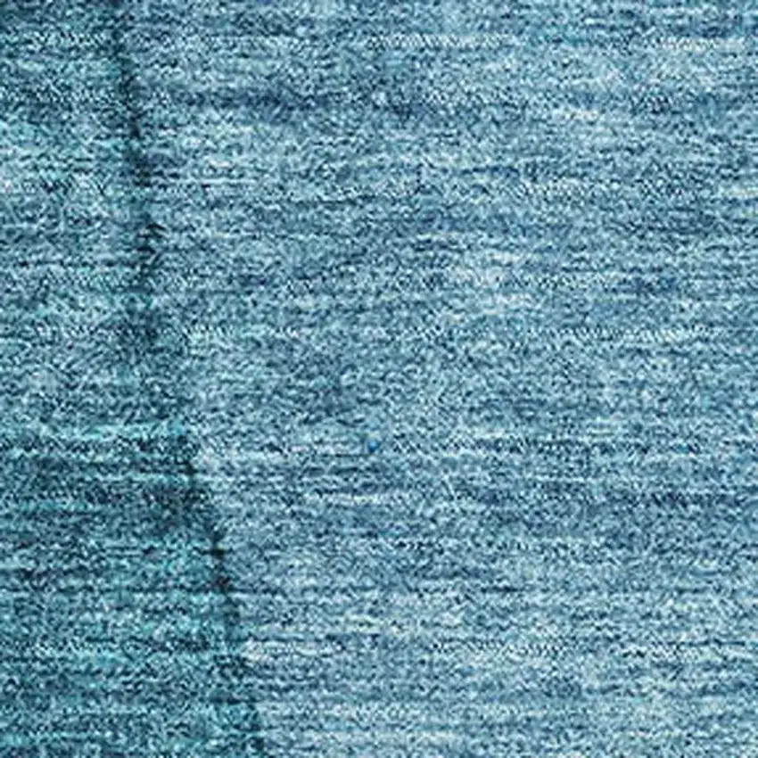 Teal And Ivory Ombre Washable Area Rug With UV Protection Photo 4