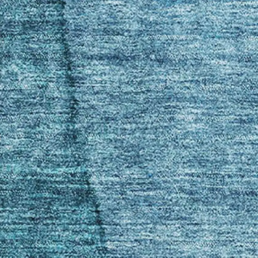 Teal And Ivory Ombre Washable Area Rug With UV Protection Photo 4