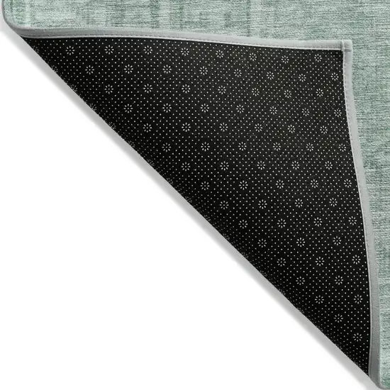 Teal Blue And Aqua Geometric Washable Indoor Outdoor Area Rug Photo 7