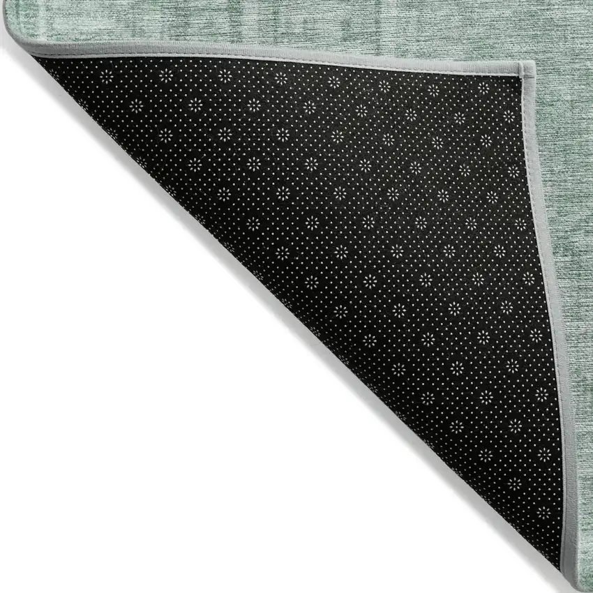 Teal Blue And Aqua Geometric Washable Indoor Outdoor Area Rug Photo 7