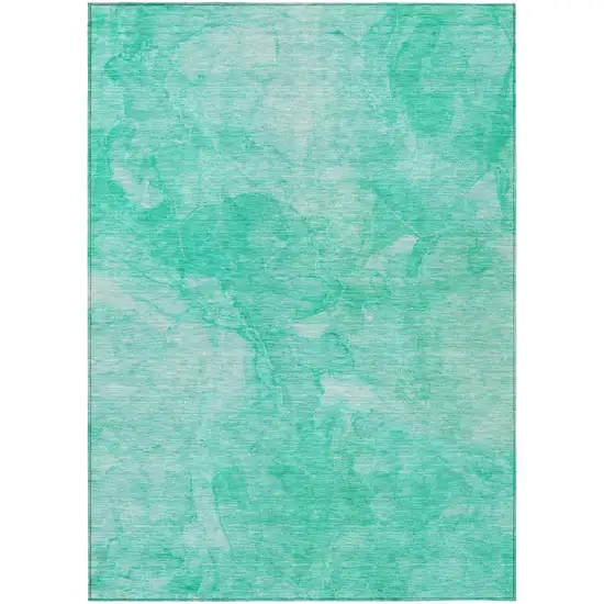 Teal Blue And Aqua Nautical Washable Indoor Outdoor Area Rug Photo 2