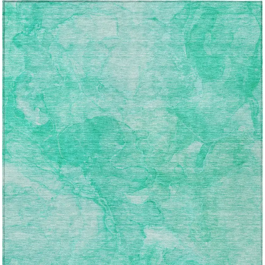 Teal Blue And Aqua Nautical Washable Indoor Outdoor Area Rug Photo 6