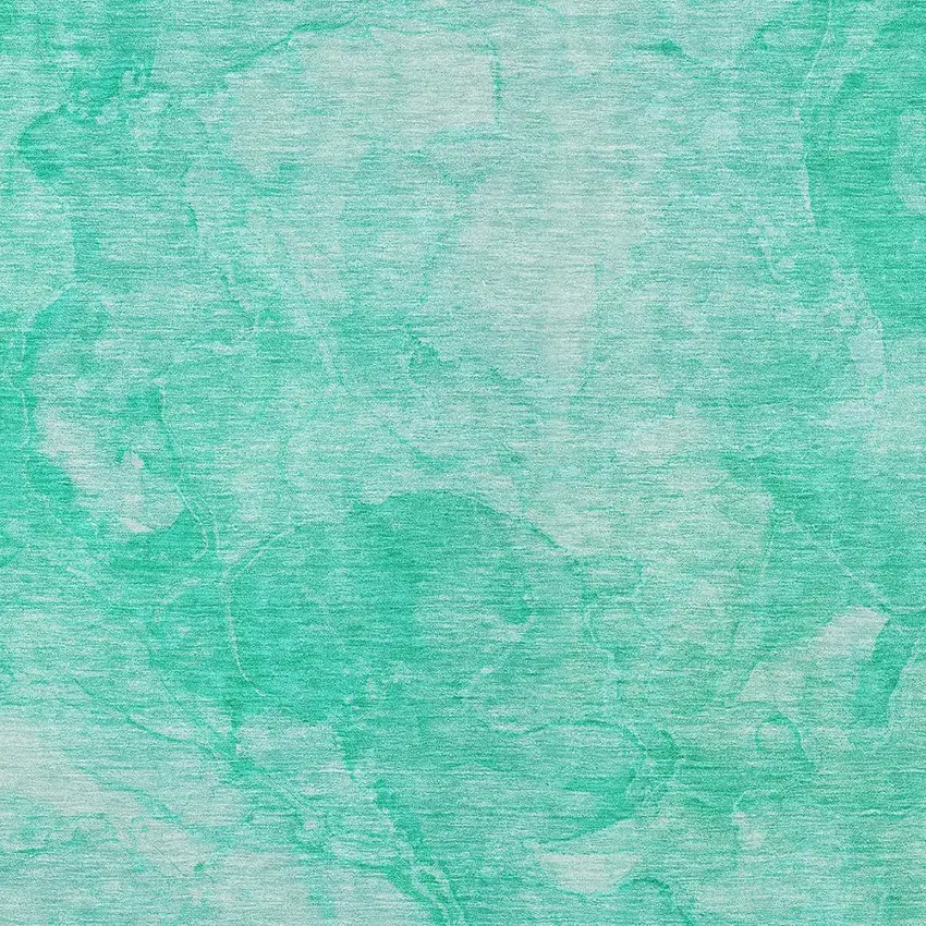 Teal Blue And Aqua Nautical Washable Indoor Outdoor Area Rug Photo 5