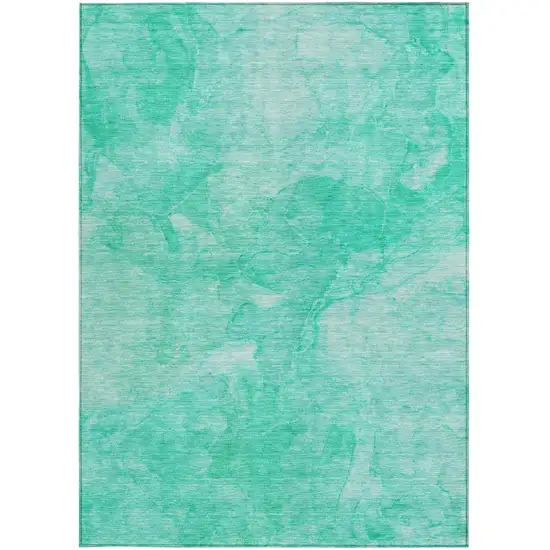 Teal Blue And Aqua Nautical Washable Indoor Outdoor Area Rug Photo 6