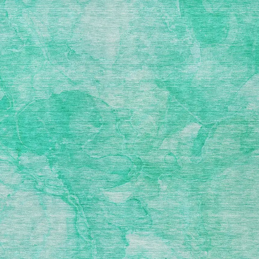 Teal Blue And Aqua Nautical Washable Indoor Outdoor Area Rug Photo 5