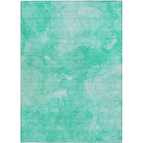 Teal Blue And Aqua Nautical Washable Indoor Outdoor Area Rug Photo 6